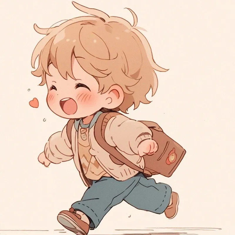 Ảnh anime nam chibi với đường nét tinh tế, phong cách độc đáo