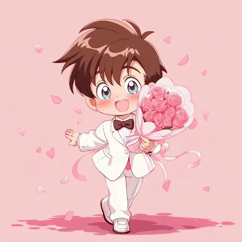 Ảnh chibi nam với đường nét tỉ mỉ, thể hiện sự đáng yêu cực chất