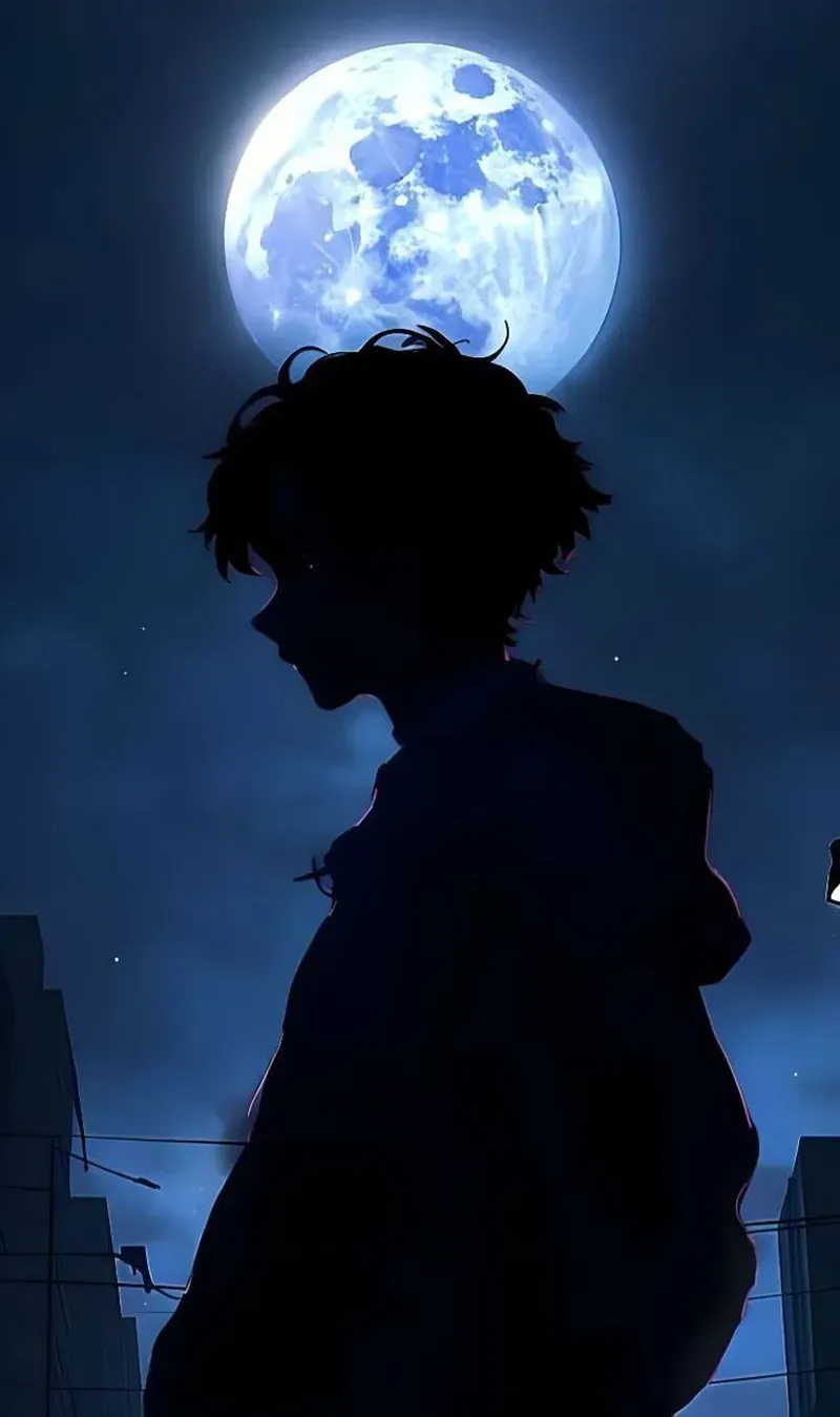 Khoảnh khắc trầm lặng trong hình anime nam buồn đầy cảm xúc