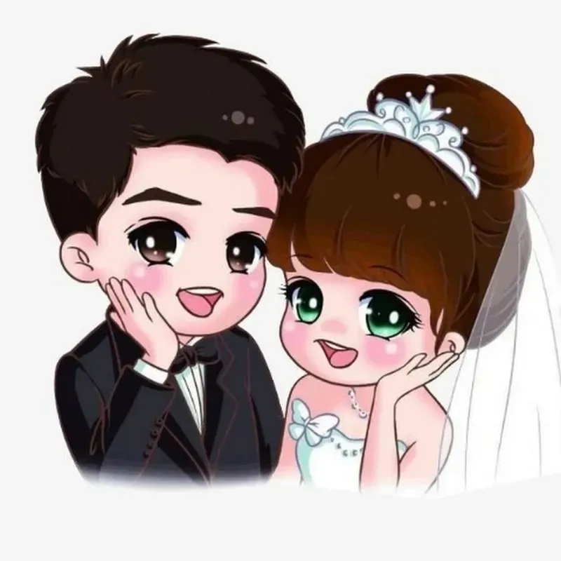 Top ảnh chibi cặp đôi đáng yêu dành cho các couple