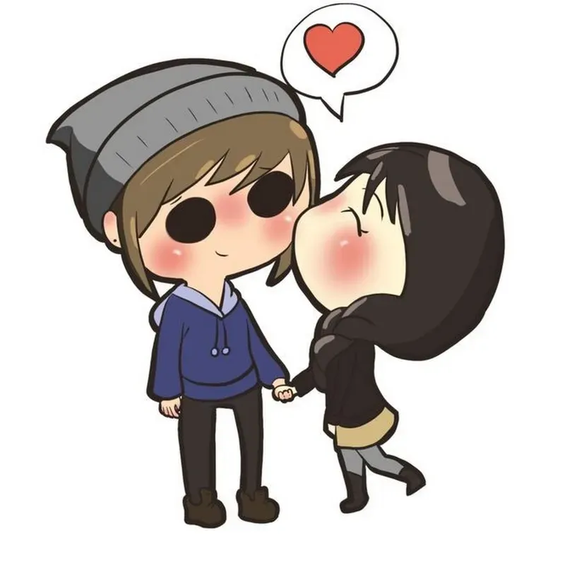 Tạo nét với avatar ảnh cặp đôi anime chibi cute siêu dễ thương