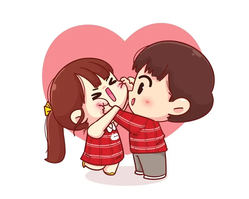 Chiêm ngưỡng ảnh chibi cặp đôi cute siêu đáng yêu