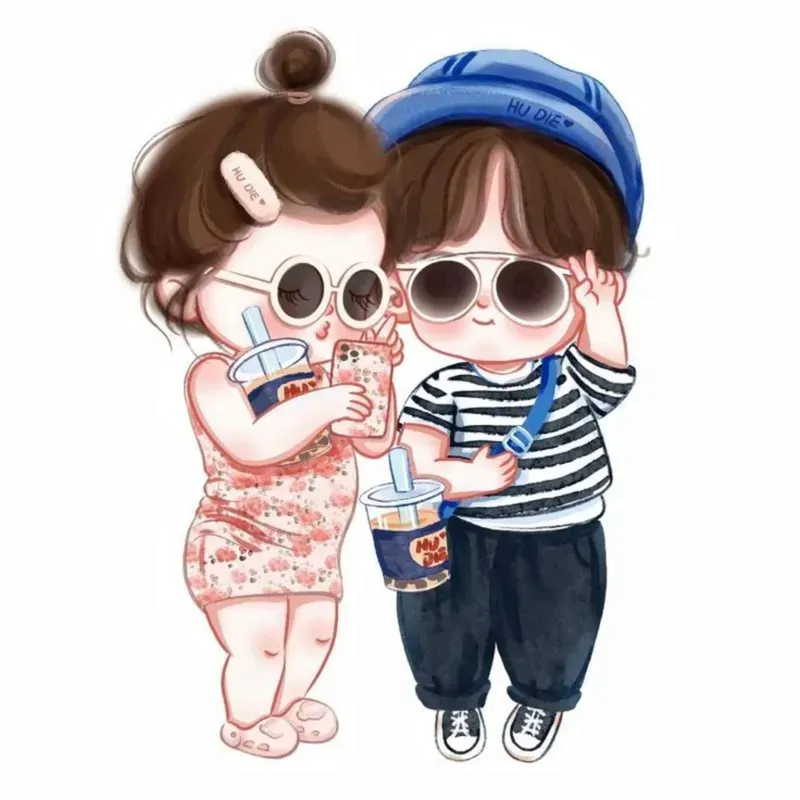 Tổng hợp hình cặp đôi chibi cute ngọt ngào