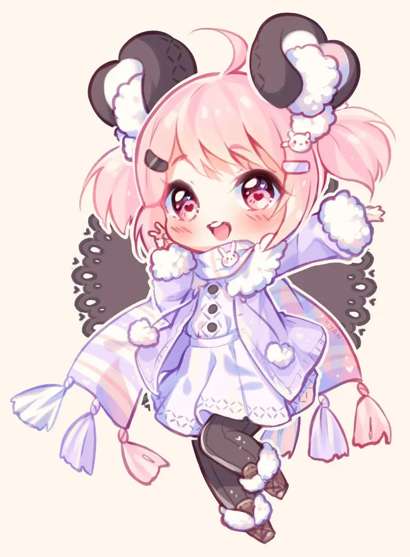 Bộ sưu tập ảnh chibi cute nữ đơn giản đáng yêu