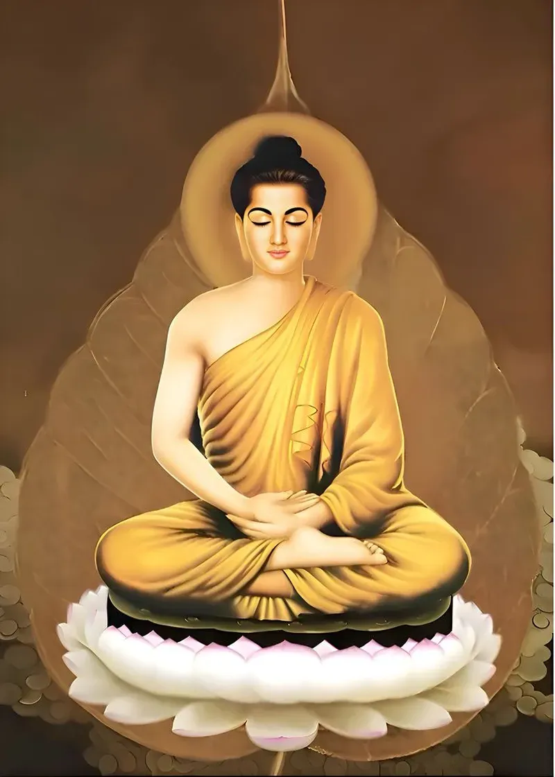 Ngắm nhìn hình ảnh phật thích ca mâu ni phật với sự thanh tịnh