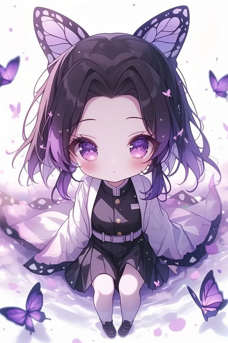 Dễ thương hết nấc với hình ảnh shinobu chibi đáng yêu