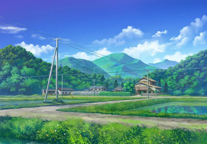 Bộ sưu tập ảnh nền máy tính phong cảnh anime mang nét đẹp huyền ảo