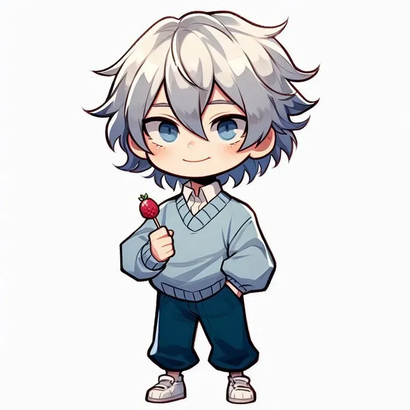 Ảnh anime chibi nam ngầu với thần thái đỉnh cao, cực chất