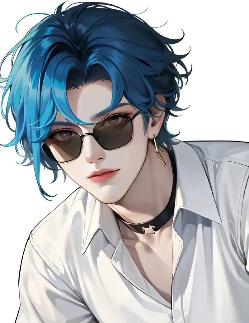 hinh anime nam ngầu với ánh mắt sắc bén, thần thái cuốn hút