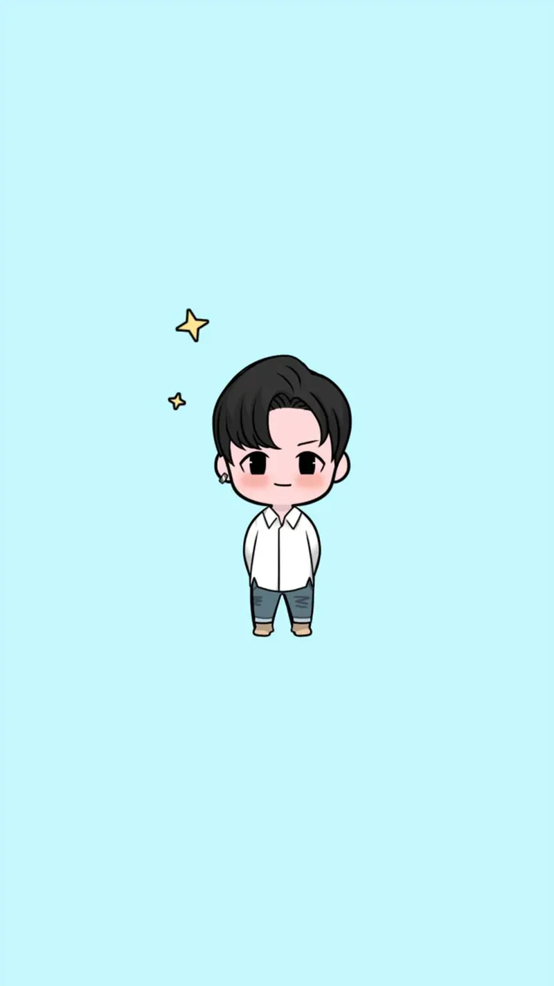 hình ảnh chibi nam cute de vẽ đơn giản nhưng cực kỳ thu hút