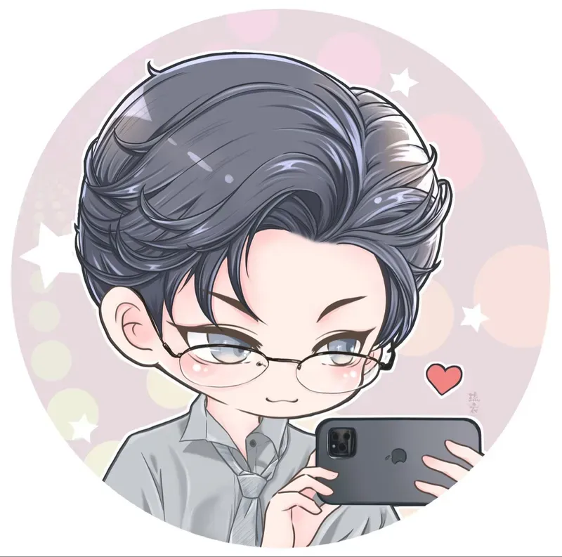 Ảnh chibi nam anime kết hợp giữa phong cách anime và chibi tinh tế