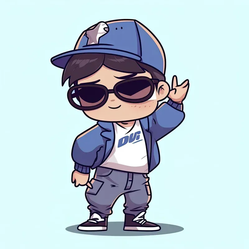 Ảnh chibi nam dễ thương với tạo hình hài hước và cực kỳ dễ mến