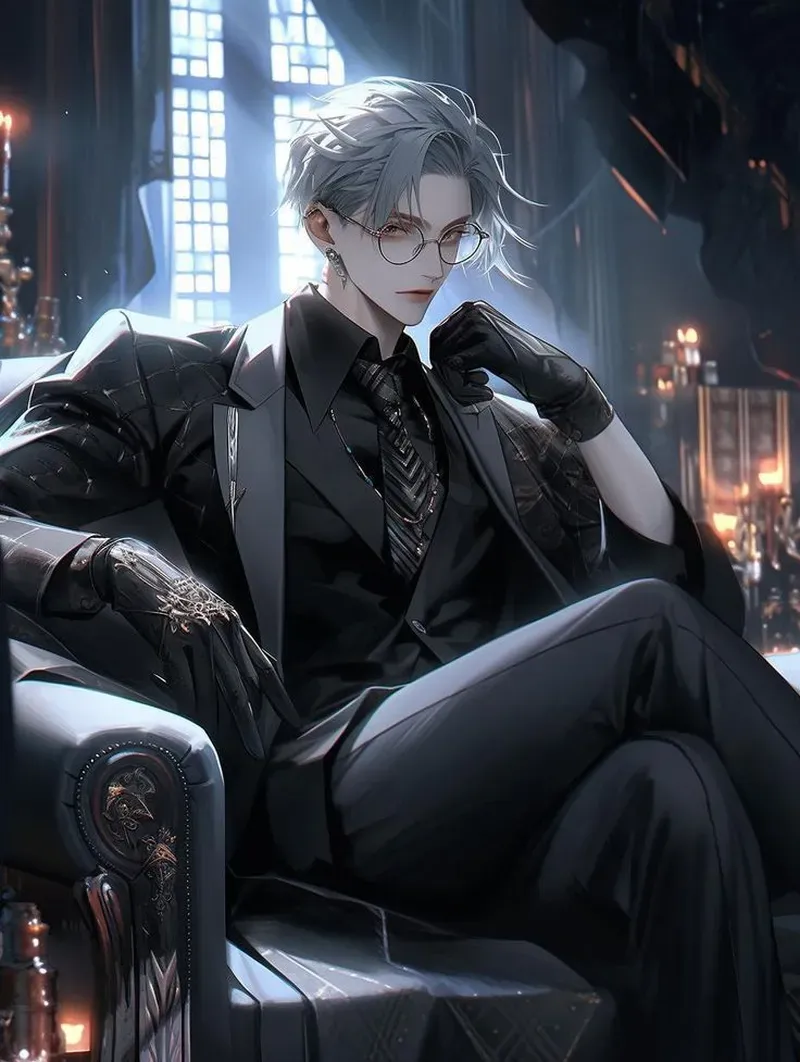 Tận hưởng hình ảnh anime nam ngầu lạnh lùng đầy bí ẩn