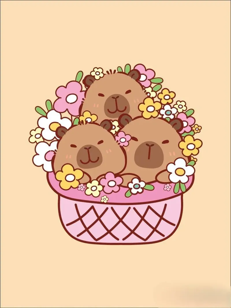 Tải ngay capybara wallpaper đáng yêu nhất