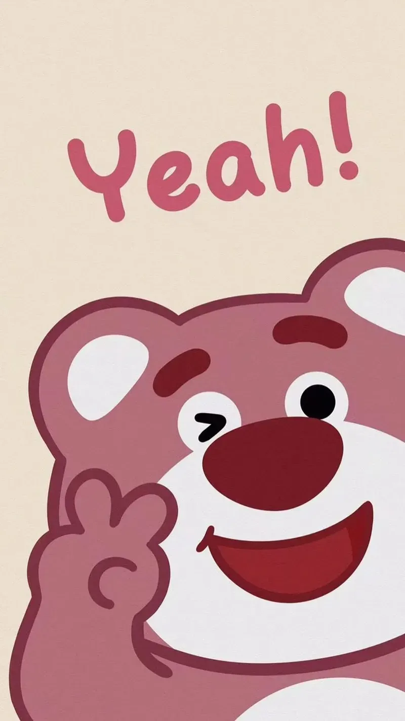 Thử ngay hình nền đẹp 3d cute gấu dâu đầy màu sắc