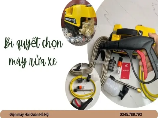 Bí quyết chọn máy rửa xe tại nhà, tránh tốn tiền vô ích