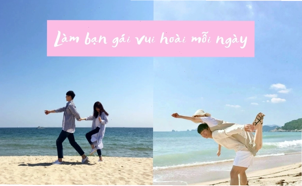 Ảnh cô gái cười tươi tắn dưới ánh nắng