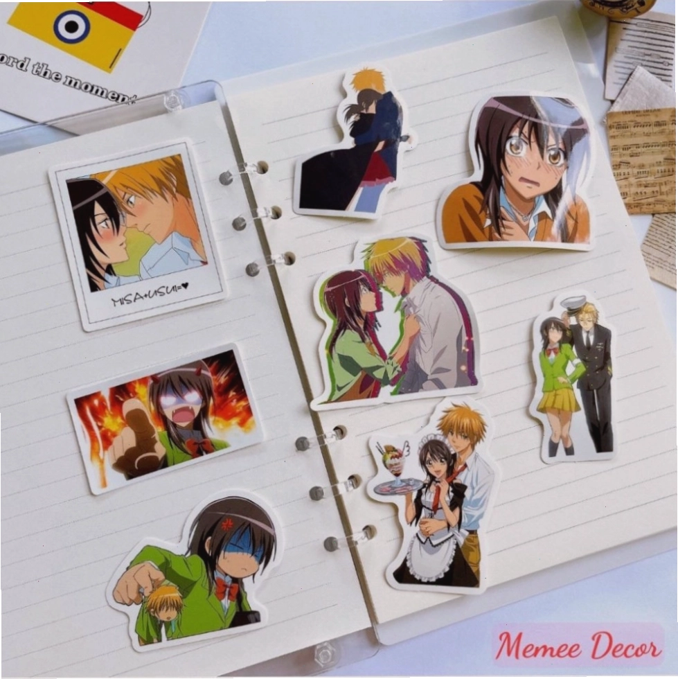 Bộ 50 sticker anime maid-sama hội trưởng là hầu gái