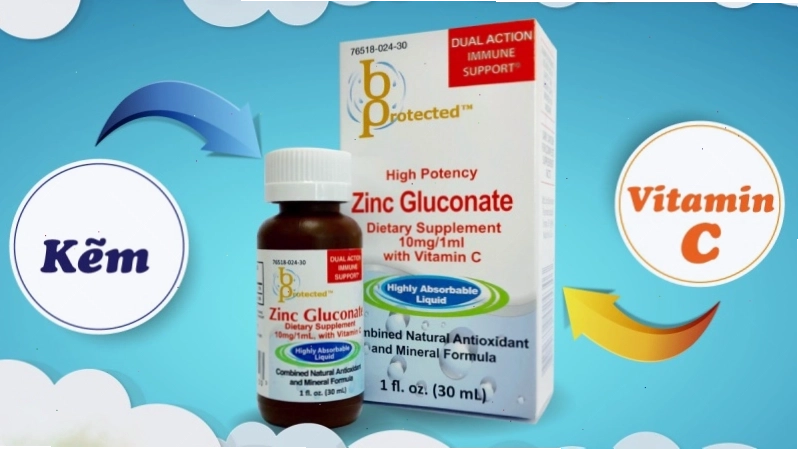 Bprotected Zinc Gluconate bổ sung kẽm cho bé