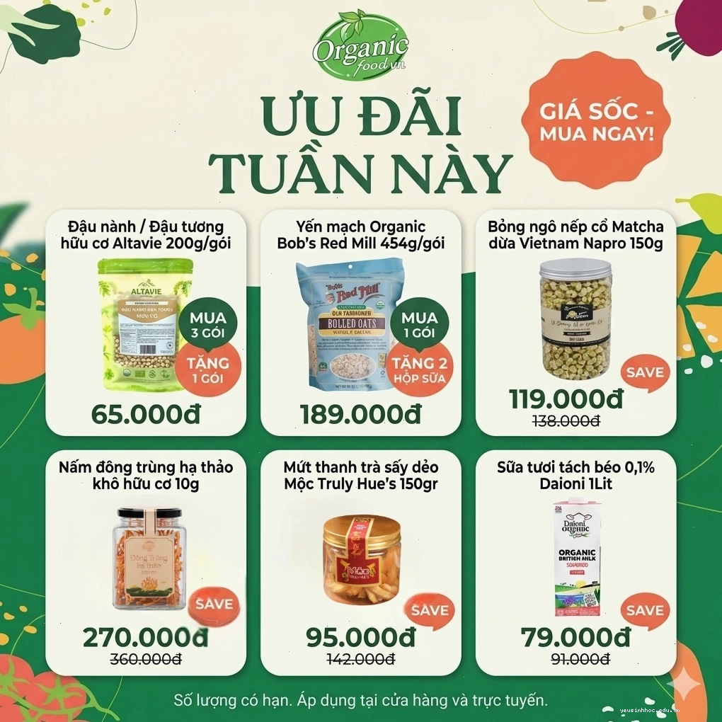 Các sản phẩm Non GMO trên thị trường