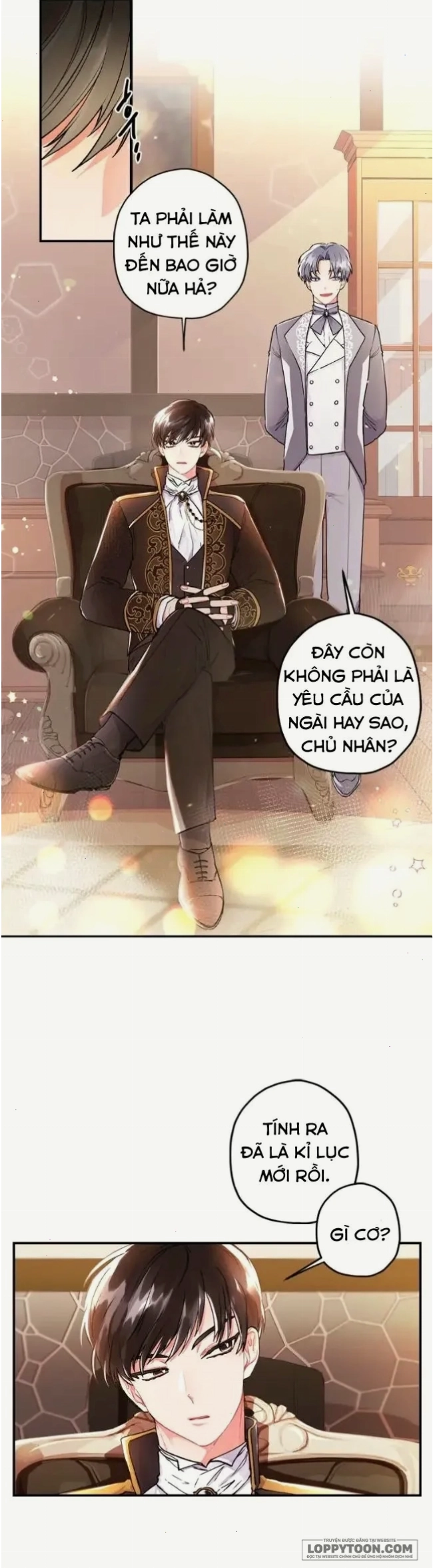Cảnh kết thúc chương 1 Tôi Đã Trở Thành Con Gái Nuôi Của Nam Chính