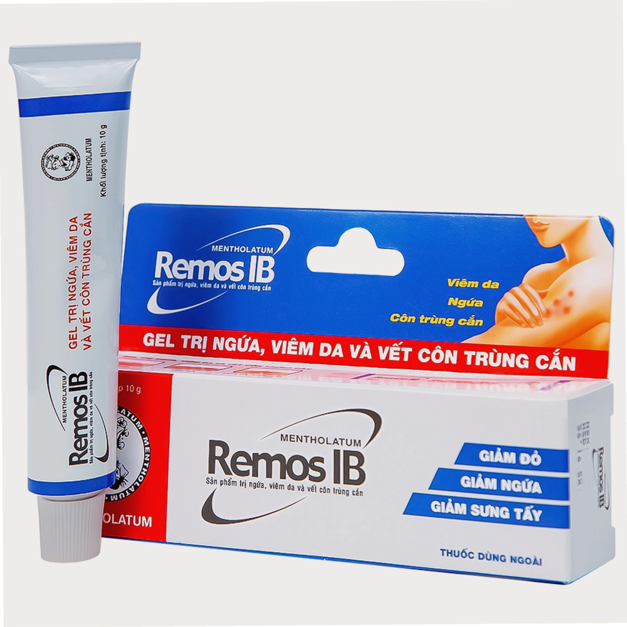 Chi tiết sản phẩm Gel Remos IB trị ngứa, viêm da và vết côn trùng cắn