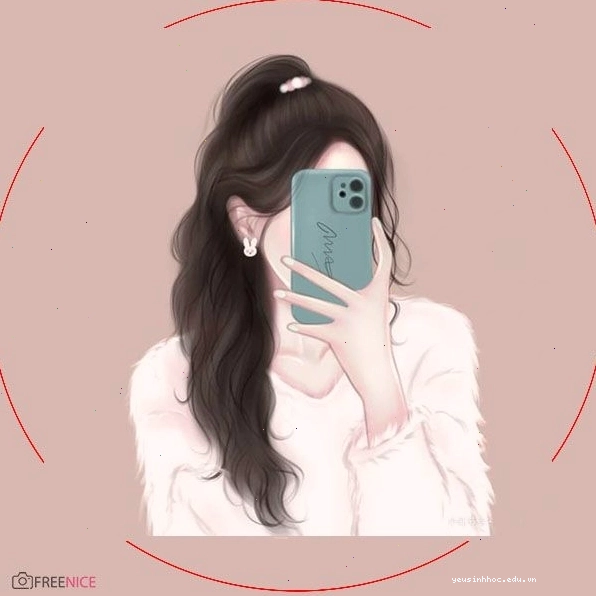Cô gái anime ngầu che mặt bằng mái tóc dài, thể hiện sự lạnh lùng