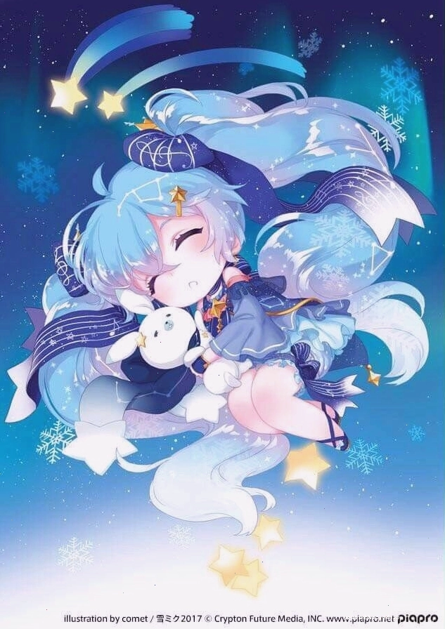 Cô gái anime tóc xanh dương ngồi bên cửa sổ suy tư