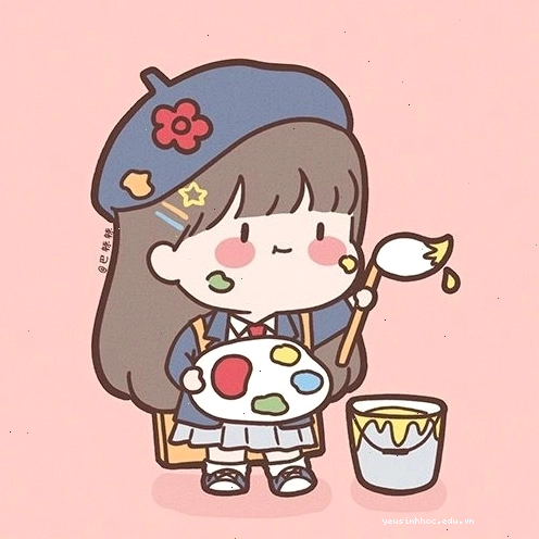 Cô gái Chibi dễ thương với đôi mắt to tròn và nụ cười tươi tắn