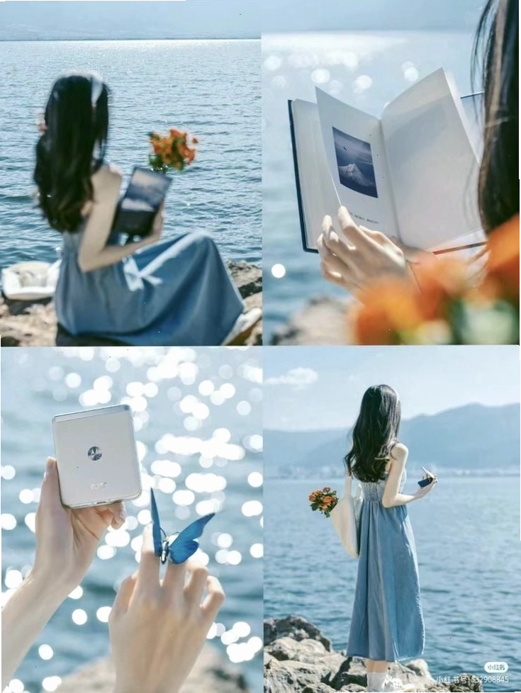 Cô gái quay lưng đi bộ trên con đường đầy lá