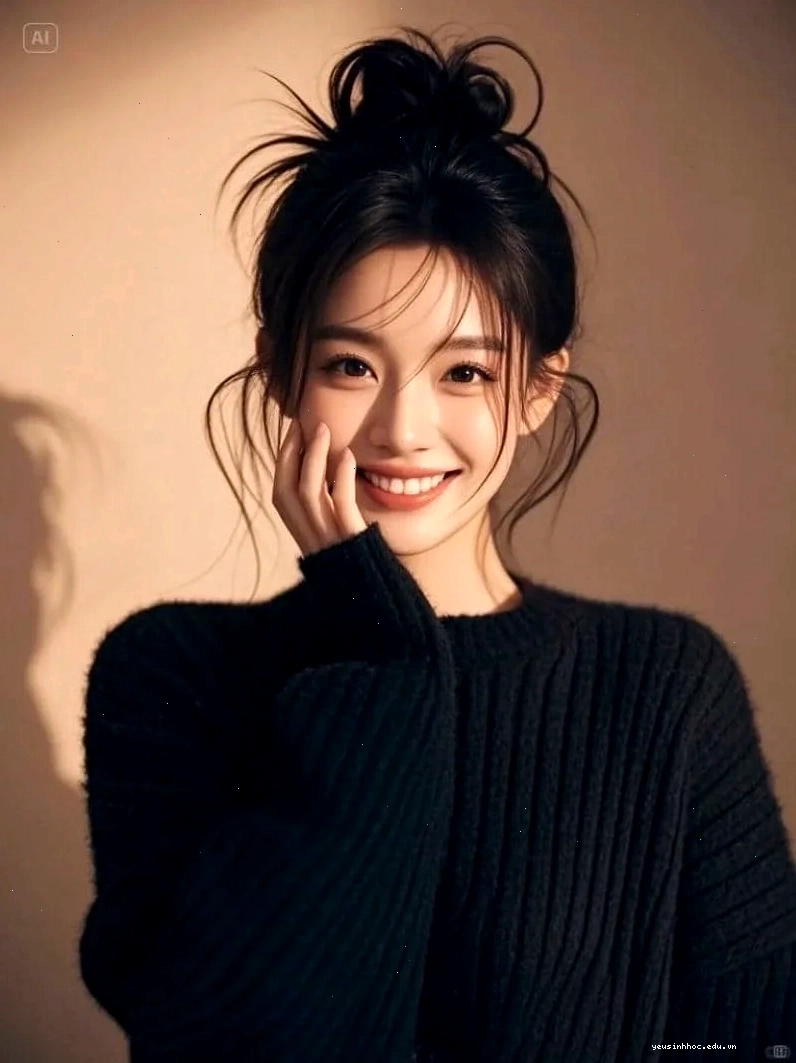 Cô gái trẻ trung với nụ cười duyên dáng