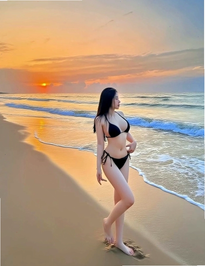 Cô gái xinh tạo dáng cute dễ thương