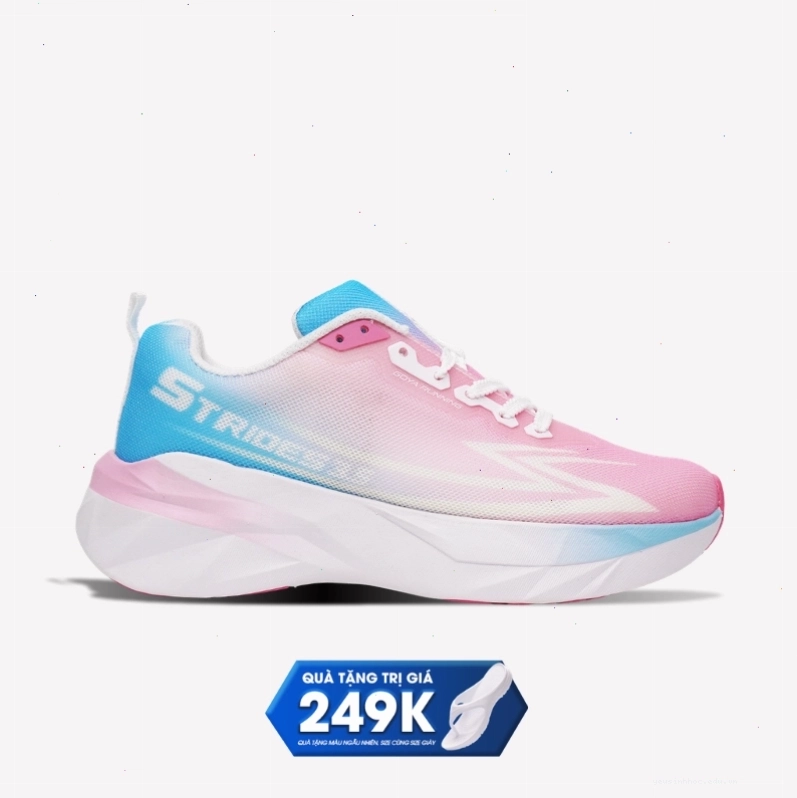 Giày chạy bộ Goya Strides 3.5 màu hồng năng động