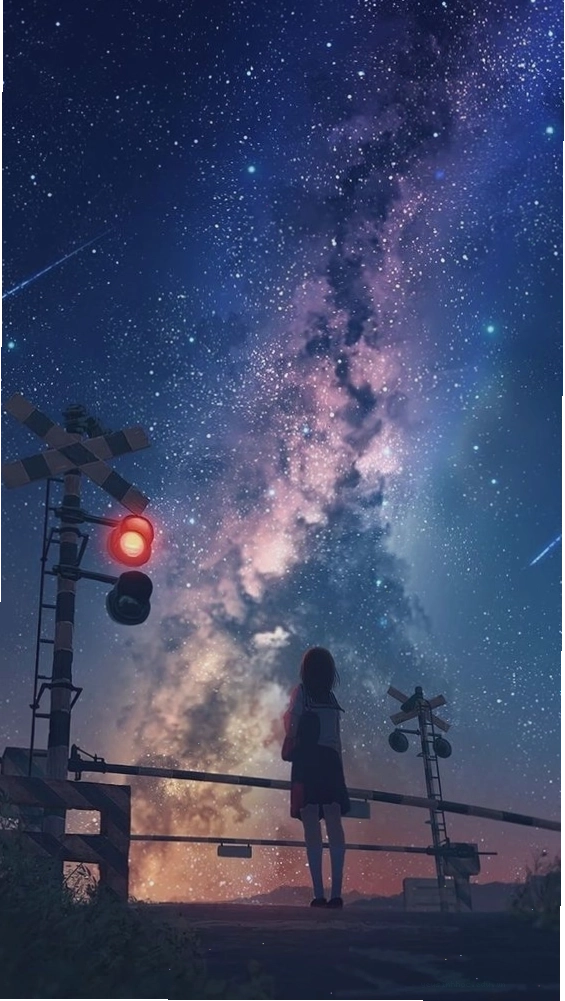 Hình ảnh cô gái anime cực ngầu với tông màu đen chủ đạo