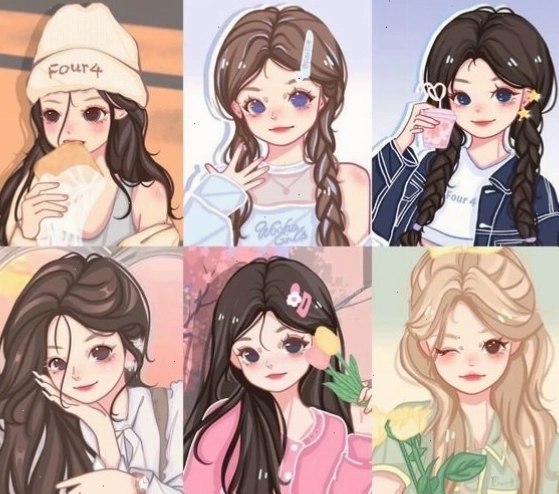 Hình ảnh cute chibi girl với phong cách hoạt hình đáng yêu