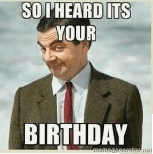 Hình ảnh hài hước của Mr Bean trong ảnh chúc mừng sinh nhật