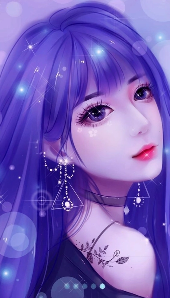 Hình nền cô gái 3D cute đáng yêu