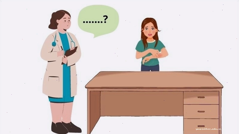Khám lâm sàng chủ yếu hỏi về các yếu tố nguy cơ và quan sát tổn thương trên da