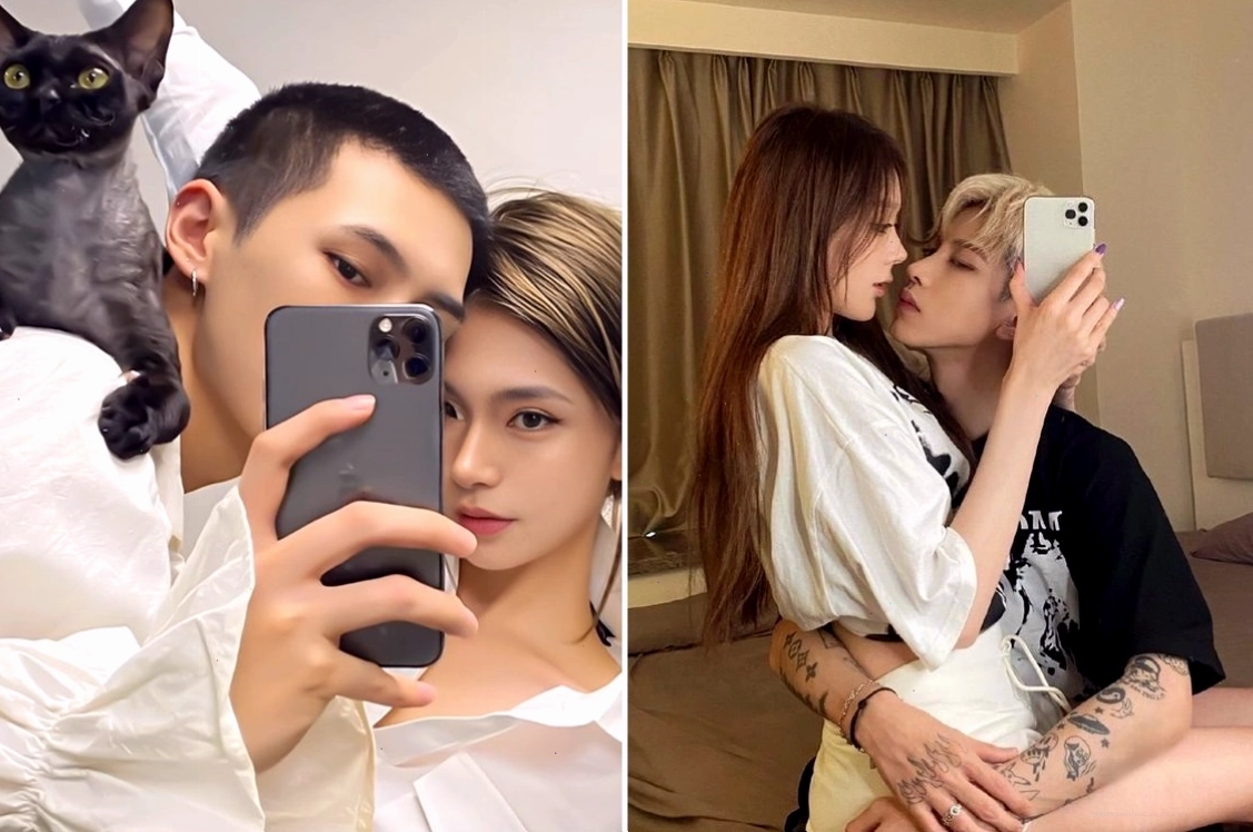 Khoảnh khắc lãng mạn của cặp đôi qua ảnh chụp gương
