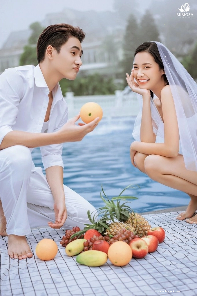 Khung cảnh lãng mạn trong bộ ảnh cưới
