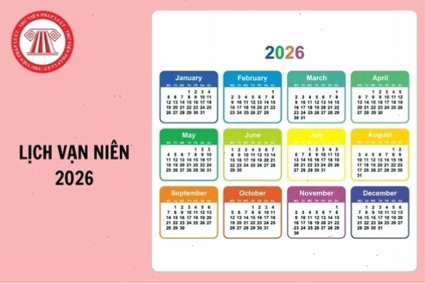 Lịch năm 2026 với hình ảnh thiên nhiên