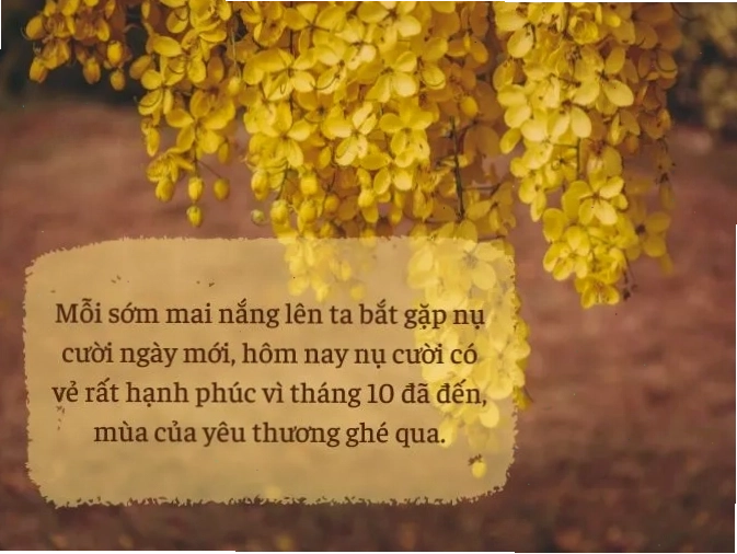 Lời chào tháng 10 yêu thương