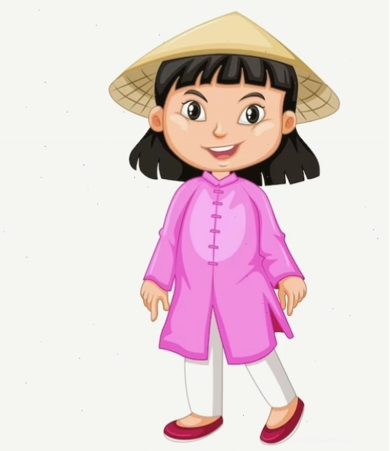 Mẫu cô gái chibi vector dễ thương
