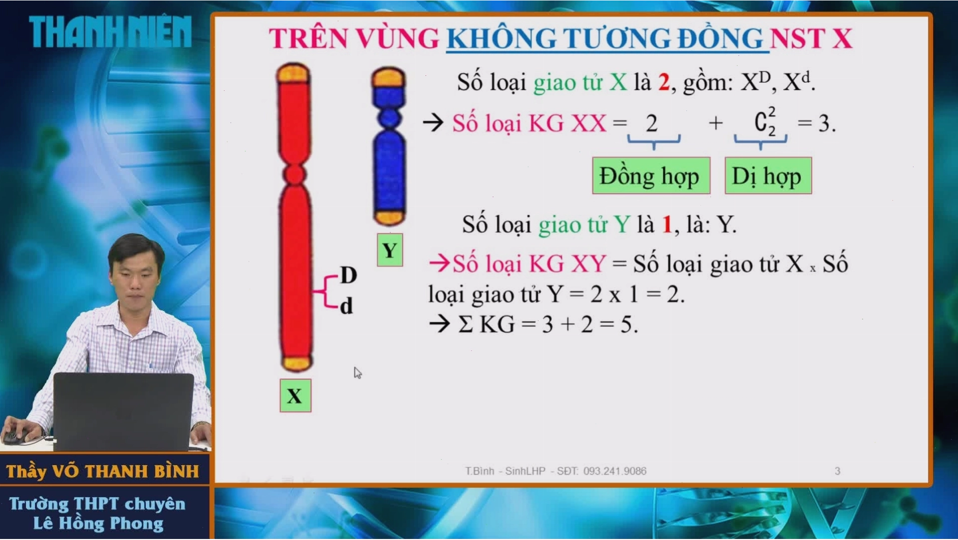 Minh họa cách tính số loại kiểu gen trong quần thể sinh vật