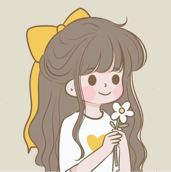 Nhân vật Chibi nữ diện đồng phục học sinh, đáng yêu và tinh nghịch
