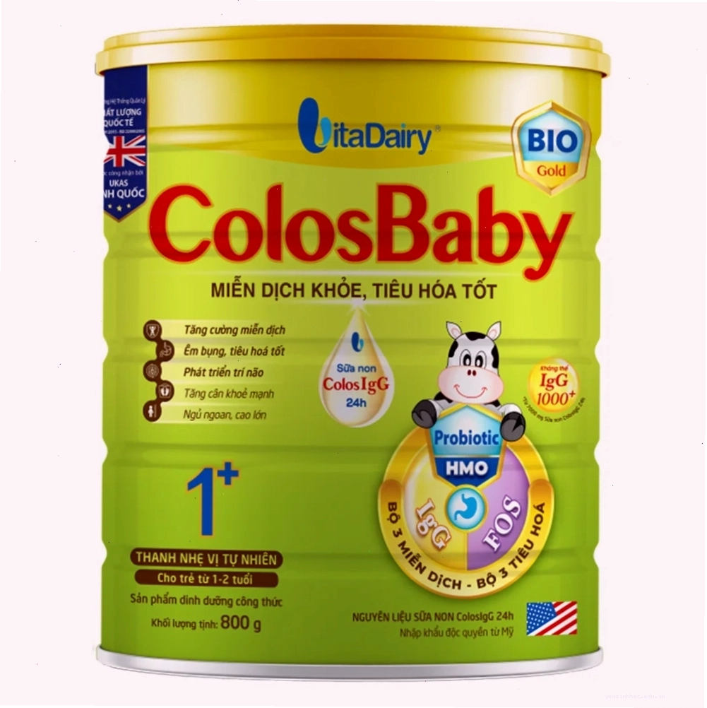 Sữa Colosbaby Bio Gold 1+ hỗ trợ bé từ 1 đến 2 tuổi.