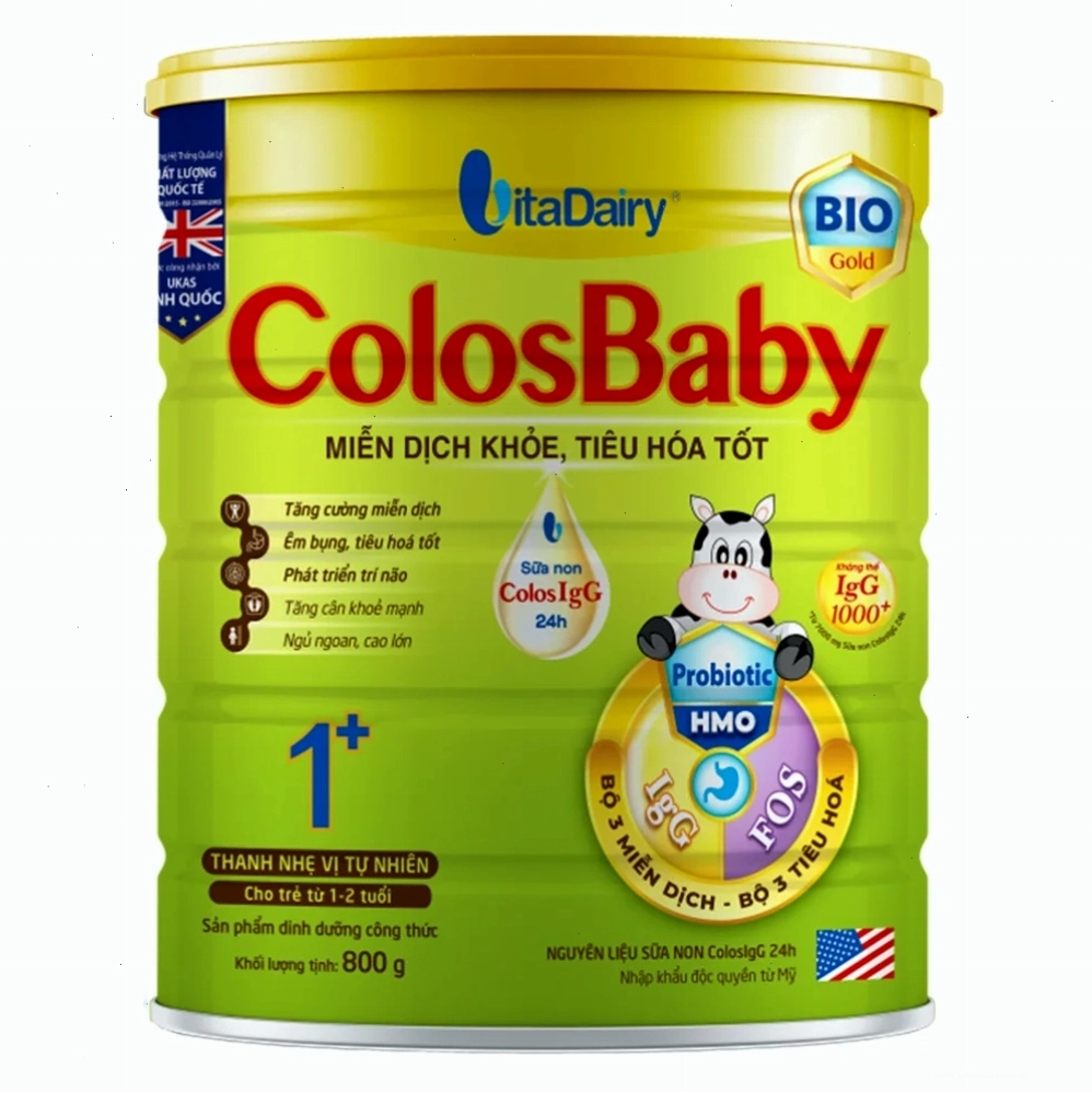 Sữa Colosbaby Bio Gold 1+ phù hợp cho trẻ từ 1 - 2 tuổi