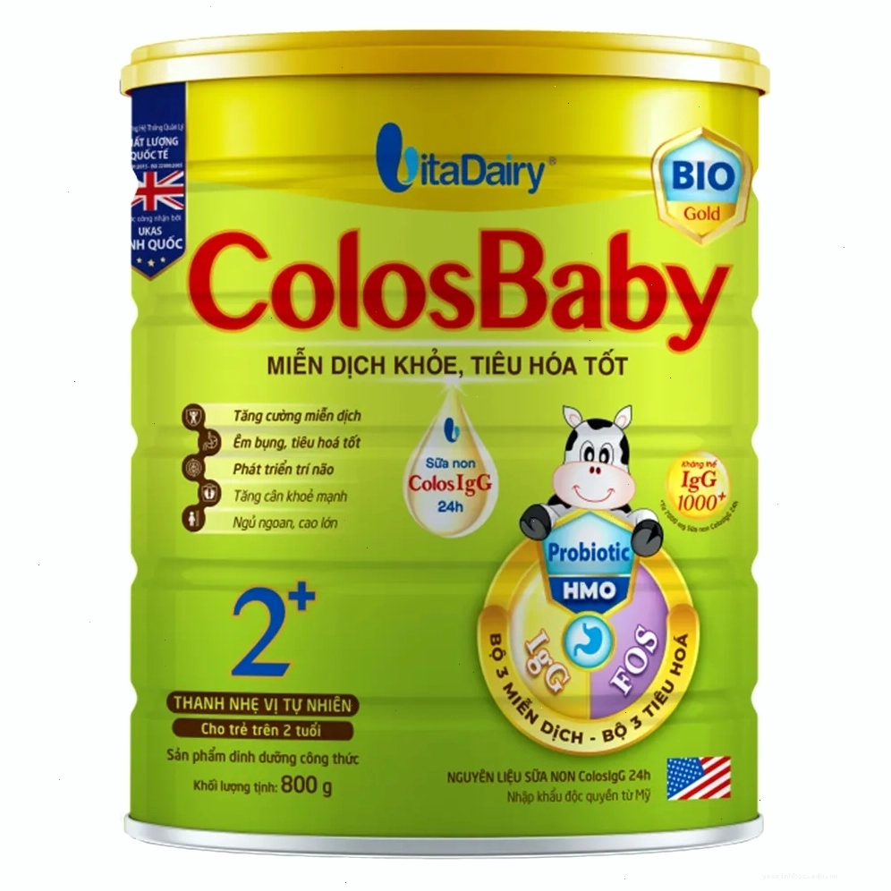 Sữa Colosbaby Bio Gold 2+ hỗ trợ tăng cường sức đề kháng cho trẻ