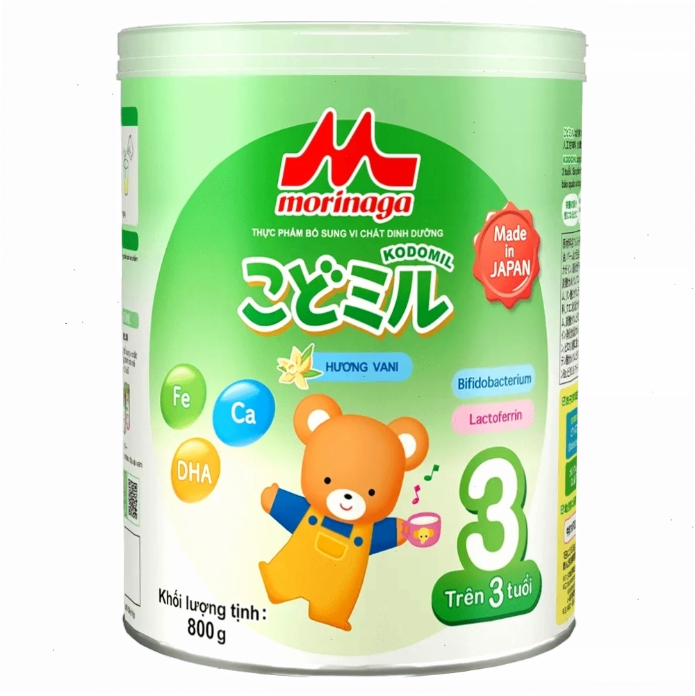 Sữa Morinaga Kodomil số 3 tăng cường đề kháng với Lactoferrin