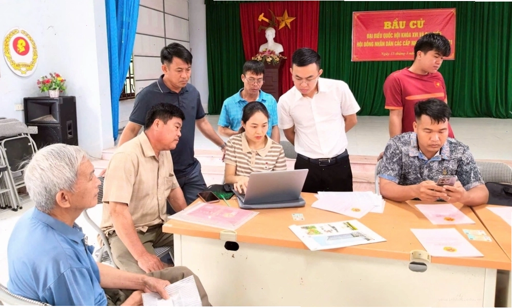 Xã Sơn Đồng làm tốt công tác dữ liệu đất đai